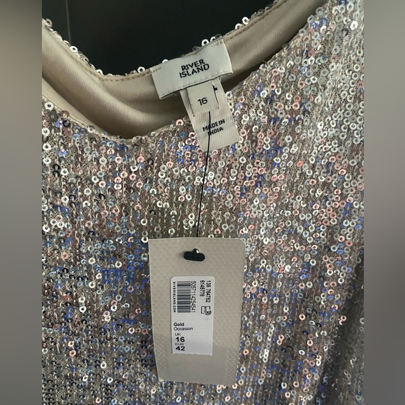 ASOS sequin midi dress NWT - Picture 4 of 4